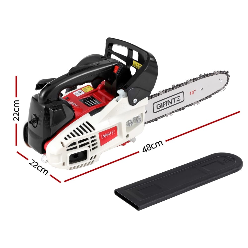 Giantz Tools > Power Tools > Chainsaws Giantz 25cc Petrol Chainsaw 10" Bar E-Start Tree Pruning Chain Saw
