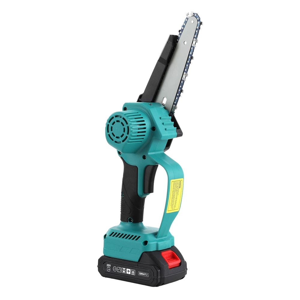 Giantz Tools > Power Tools > Chainsaws Giantz 6" Mini Cordless Electric Chainsaw Rechargeable Wood Cutter