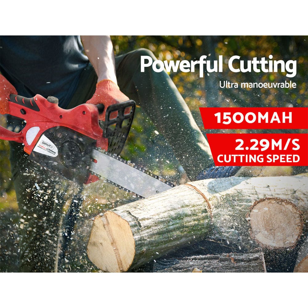 Giantz Tools > Power Tools > Chainsaws Giantz Chainsaw 10" 20V Cordless Saw Electric Battery Rechargeable,Giantz Chainsaw Electric Cordless 20V 10" Saw Wood Cutter Pruner Li-lon Battery