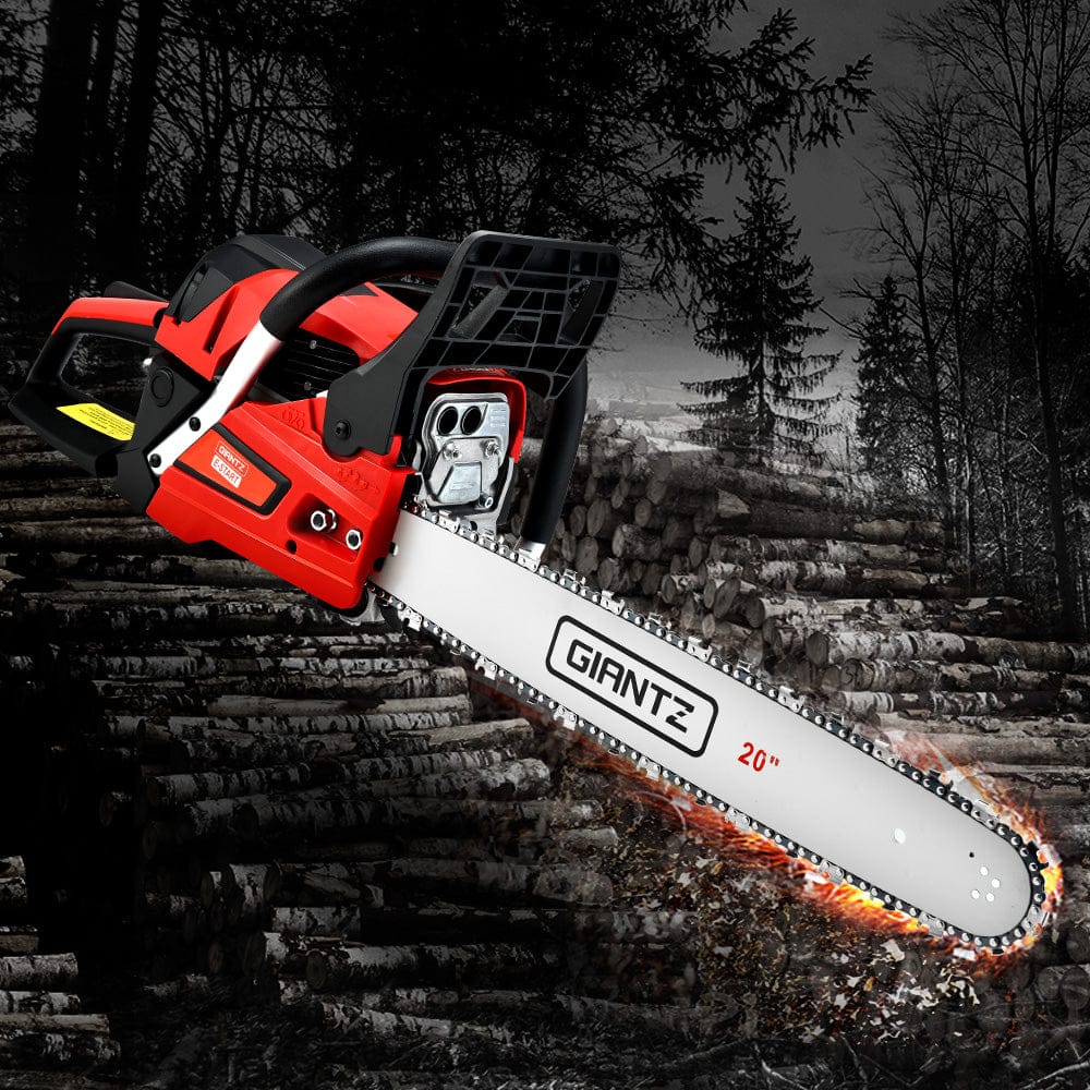 Giantz Tools > Power Tools > Chainsaws Giantz Chainsaw Petrol 52CC 20" Bar Commercial E-Start Pruning Chain Saw,Giantz Chainsaw Petrol 52CC 20" Bar Commercial E-Start Pruning Chain Saw 4.0HP