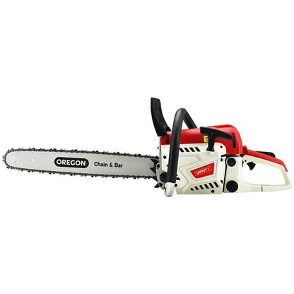 Giantz Tools > Power Tools > Chainsaws Giantz Chainsaw Petrol 52CC 20" Oregon Bar Commercial E-Start Pruning Chain Saw