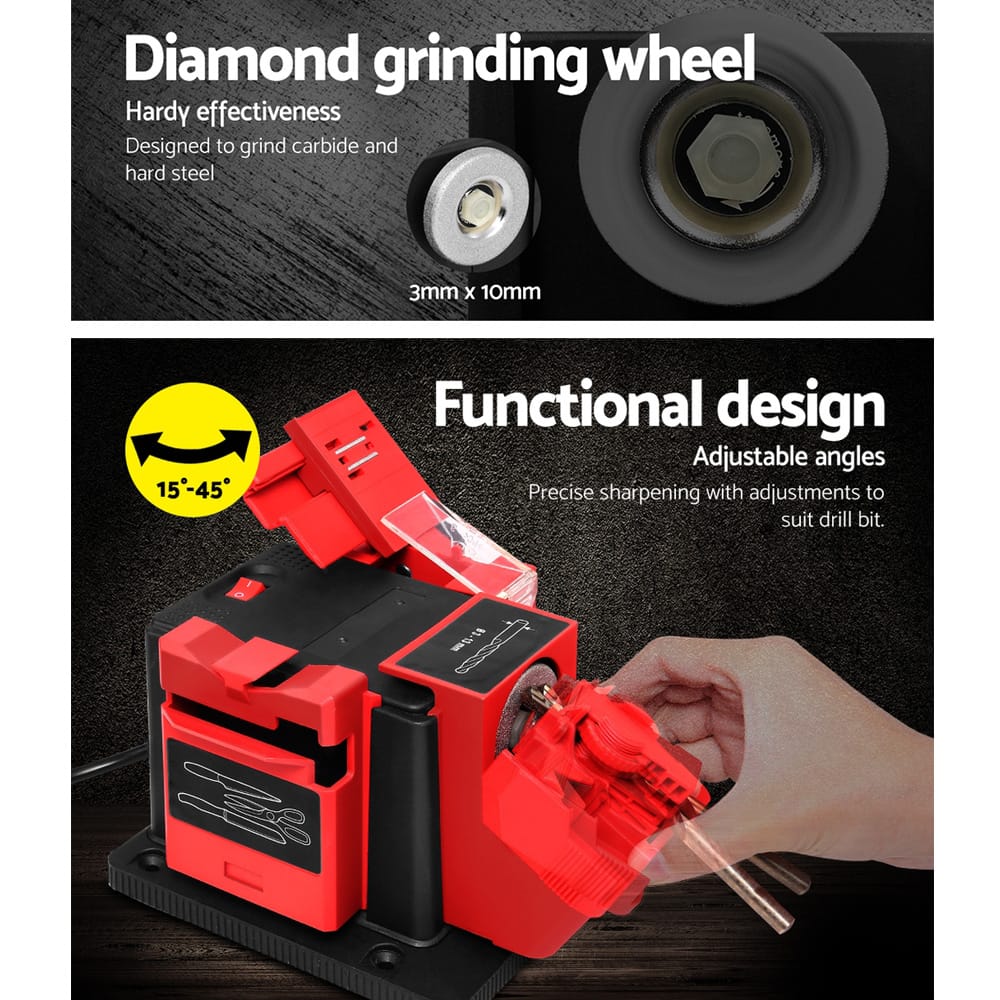 Giantz Tools > Power Tools > Chainsaws Giantz Tool Sharpener Electric Drill Bit Knife Scissor Chisel Planer Grinder