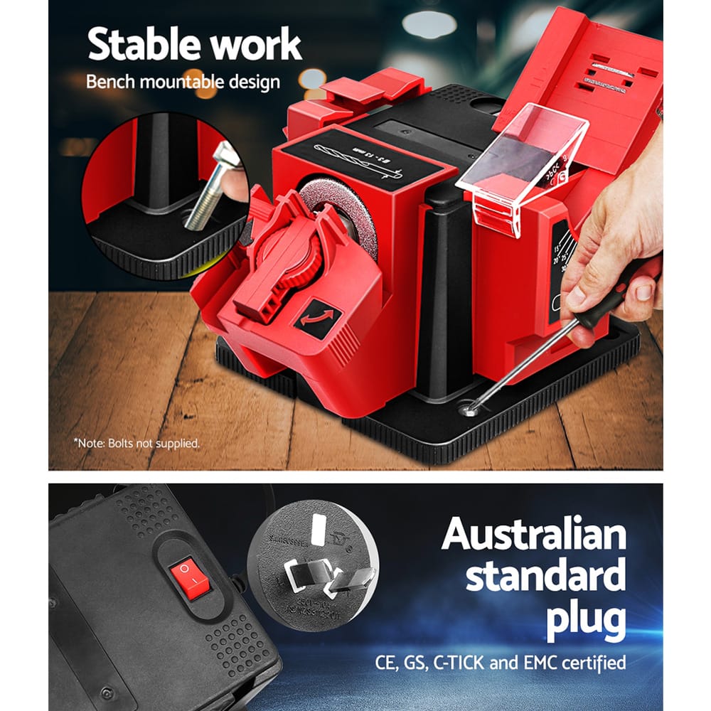 Giantz Tools > Power Tools > Chainsaws Giantz Tool Sharpener Electric Drill Bit Knife Scissor Chisel Planer Grinder