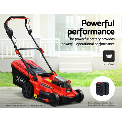 Giantz Tools > Power Tools > Outdoor Power Equipment Giantz Lawn Mower 40V Battery Only Cordless 20V x2 Fits LI37