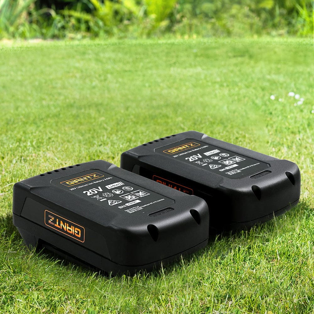 Giantz Tools > Power Tools > Outdoor Power Equipment Giantz Lawn Mower 40V Battery Only Cordless 20V x2 Fits LI37