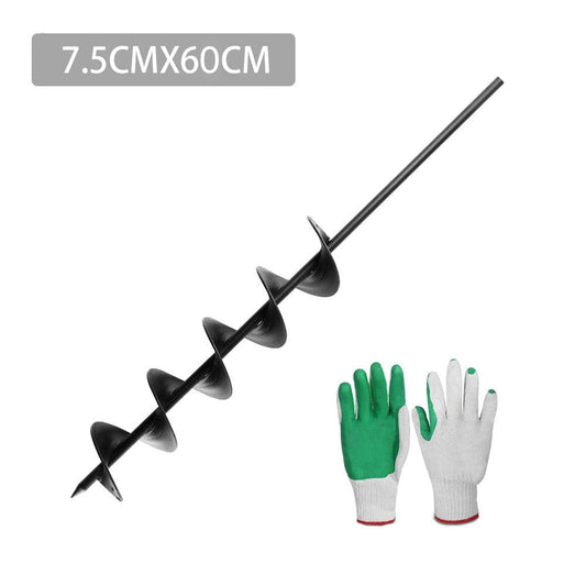 Giantz Tools > Power Tools > Outdoor Power Equipment GIANTZ Power Garden Auger Small Earth Planter 75 X 600MM Black
