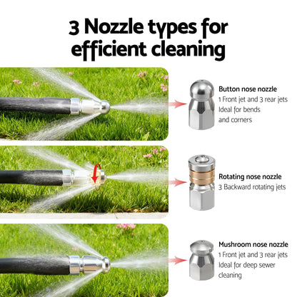 Giantz Tools > Power Tools > Outdoor Power Equipment Giantz Pressure Washer Hose 30M 5800PSI Power Replacement Extension 1/4'' Quick Connect