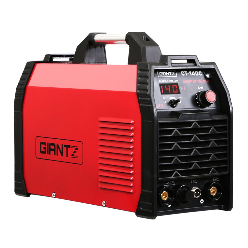 Giantz Tools > Power Tools > Welding Guns & Plasma Cutters Giantz 140Amp Inverter Welder Plasma Cutter Gas DC iGBT Portable Welding Machine