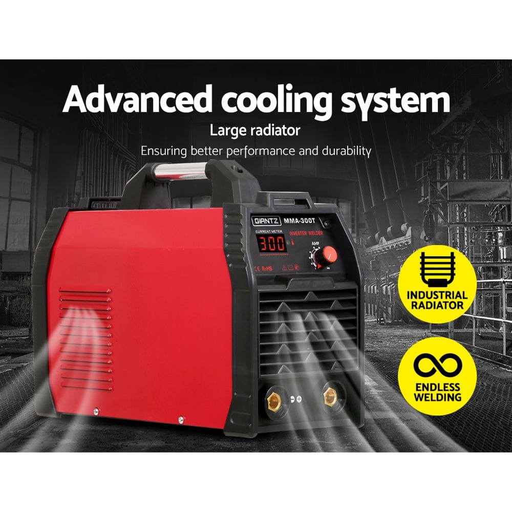 Giantz Tools > Power Tools > Welding Guns & Plasma Cutters Giantz 300Amp Inverter Welder MMA ARC iGBT DC Gas Welding Machine Stick Portable