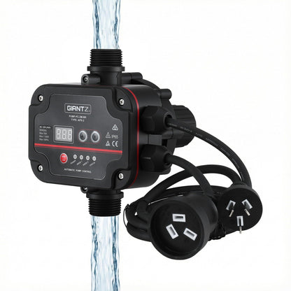 Giantz Tools > Pumps > Irrigation Pumps GIANTZ Digital Water Pump Controller 16A 1.5kW Max High Power Pressure Switch Adjustable 10Bar IP65