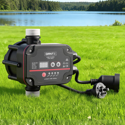 Giantz Tools > Pumps > Irrigation Pumps GIANTZ Digital Water Pump Controller 16A 1.5kW Max High Power Pressure Switch Adjustable 10Bar IP65