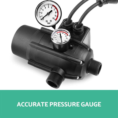 Giantz Tools > Pumps > Irrigation Pumps Giantz Water Pressure Pump Controller Auto Switch Control Electric Electronic Black