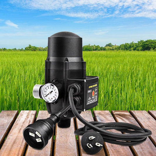 Giantz Tools > Pumps > Irrigation Pumps Giantz Water Pressure Pump Controller Auto Switch Control Electric Electronic Black