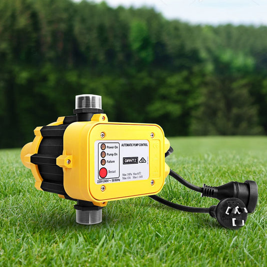 Giantz Tools > Pumps > Irrigation Pumps Giantz Water Pressure Pump Controller Auto Switch Control Electric Electronic Yellow