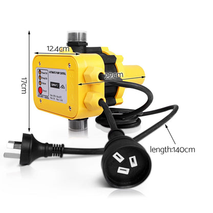 Giantz Tools > Pumps > Irrigation Pumps Giantz Water Pressure Pump Controller Auto Switch Control Electric Electronic Yellow