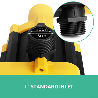 Giantz Tools > Pumps > Irrigation Pumps Giantz Water Pressure Pump Controller Auto Switch Control Electric Electronic Yellow