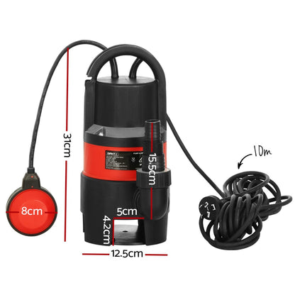 Giantz Tools > Pumps > Sewage Pumps Giantz Garden Submersible Pump 550W Dirty Water Bore Tank Well Steel Sewerage