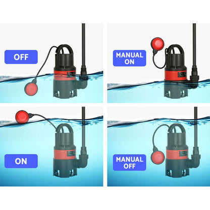 Giantz Tools > Pumps > Sewage Pumps Giantz Garden Submersible Pump 550W Dirty Water Bore Tank Well Steel Sewerage