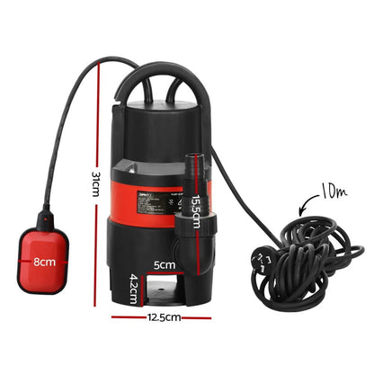 Giantz Tools > Pumps > Sewage Pumps Giantz Garden Submersible Pump 550W Dirty Water Bore Tank Well Steel Sewerage