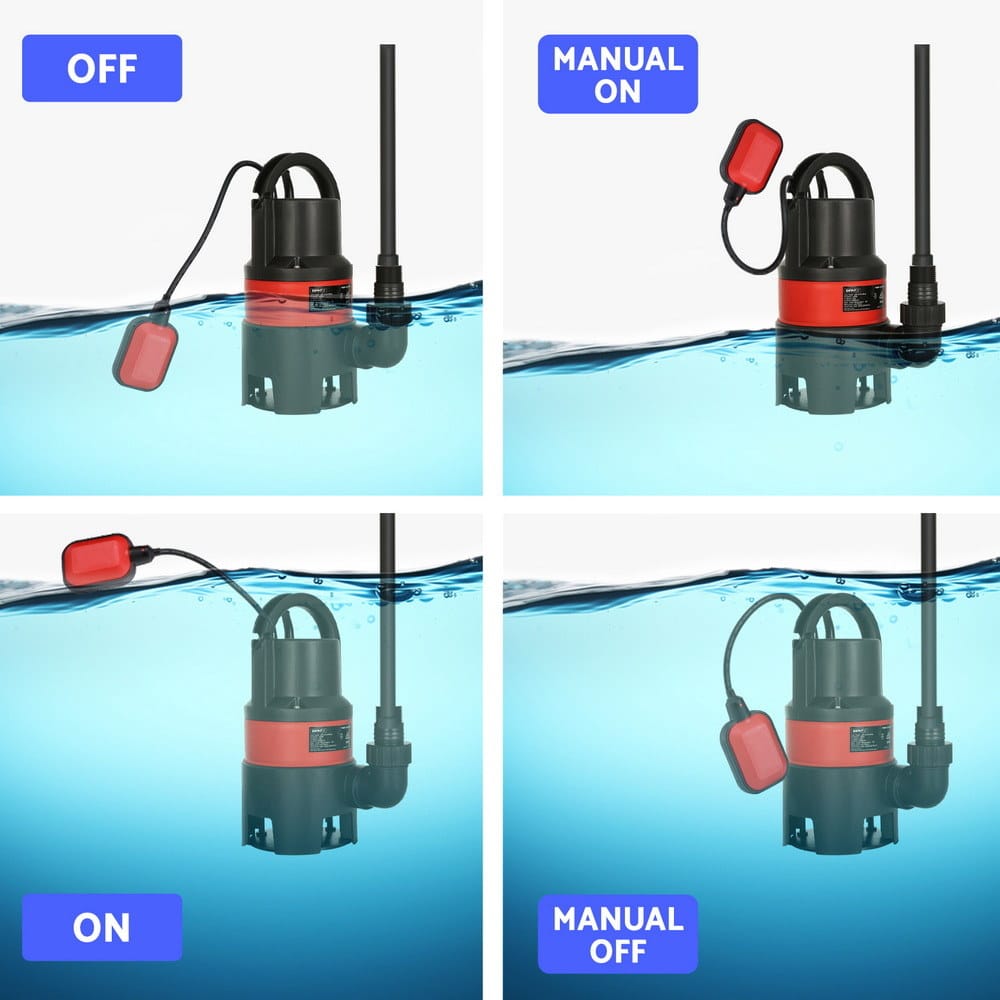 Giantz Tools > Pumps > Sewage Pumps Giantz Garden Submersible Pump 550W Dirty Water Bore Tank Well Steel Sewerage