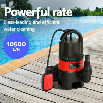Giantz Tools > Pumps > Sewage Pumps Giantz Garden Submersible Pump 550W Dirty Water Bore Tank Well Steel Sewerage