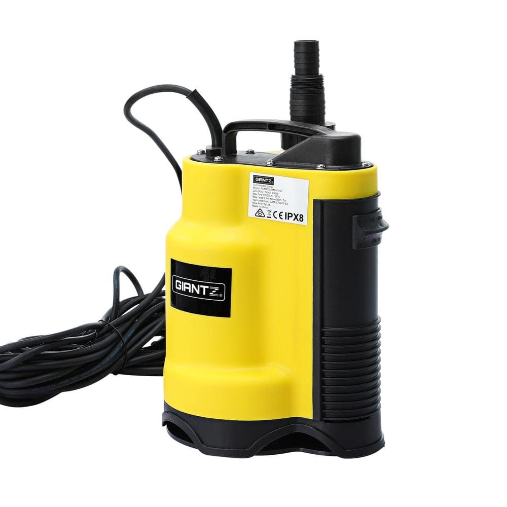 Giantz Tools > Pumps > Sewage Pumps Giantz Garden Water Submersible Pump 400W Dirty Bore Sewerage Tank Well Steel