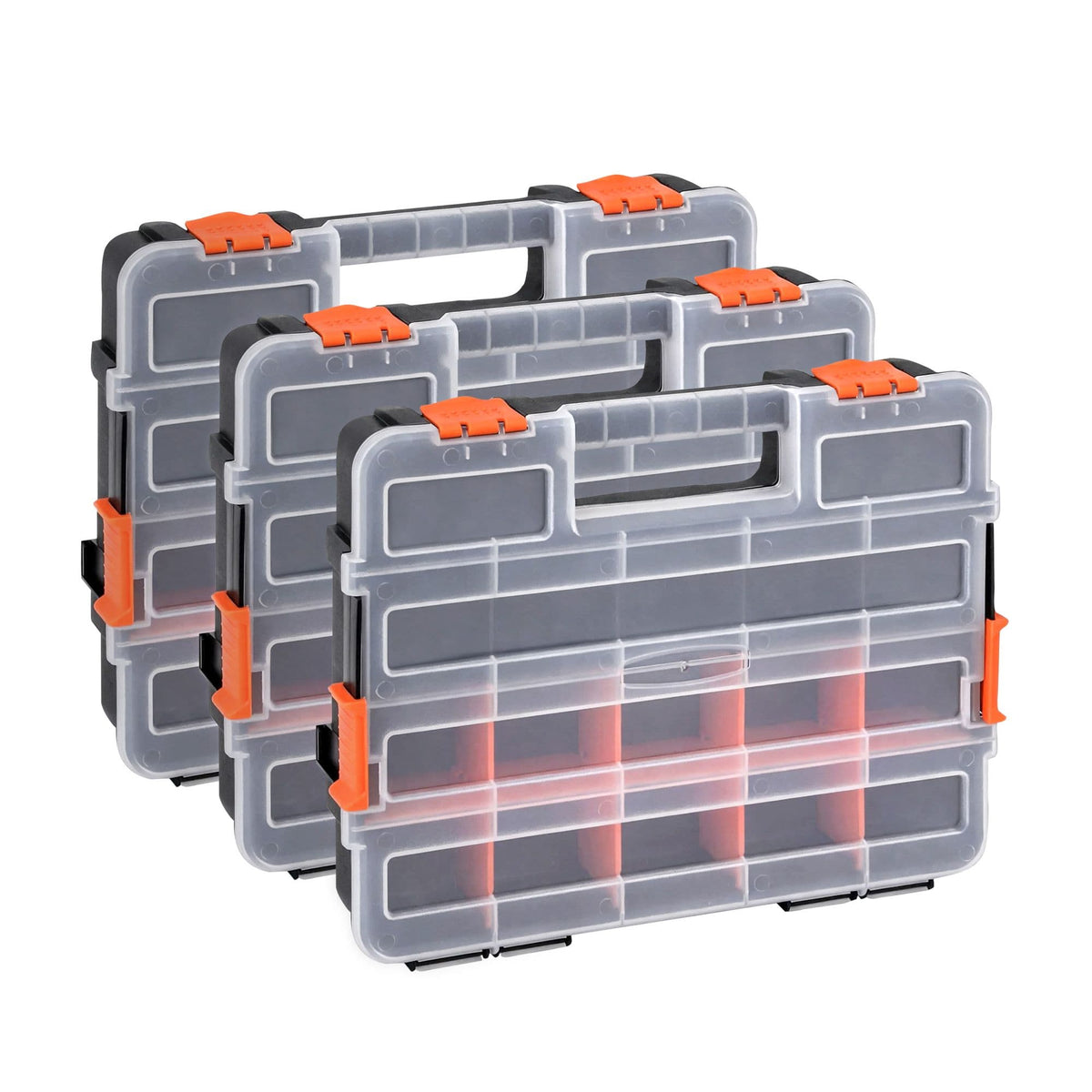 Giantz Tools > Tools Storage > Tool Boxes Giantz 3 Pack Tool Box Organizer with Hardware Storage Box for Small Parts