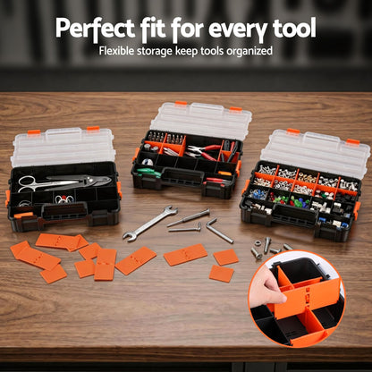Giantz Tools > Tools Storage > Tool Boxes Giantz 3 Pack Tool Box Organizer with Hardware Storage Box for Small Parts