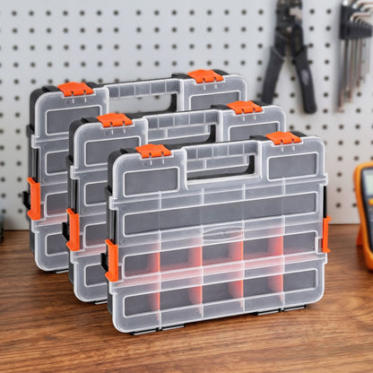 Giantz Tools > Tools Storage > Tool Boxes Giantz 3 Pack Tool Box Organizer with Hardware Storage Box for Small Parts