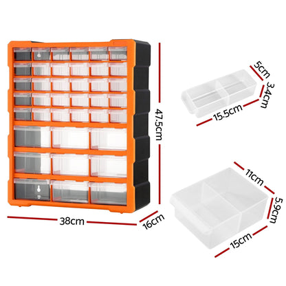 Giantz Tools > Tools Storage > Tool Boxes Giantz 39-Drawer Tool Storage Cabinet Anti-Drop Hardware Organizer