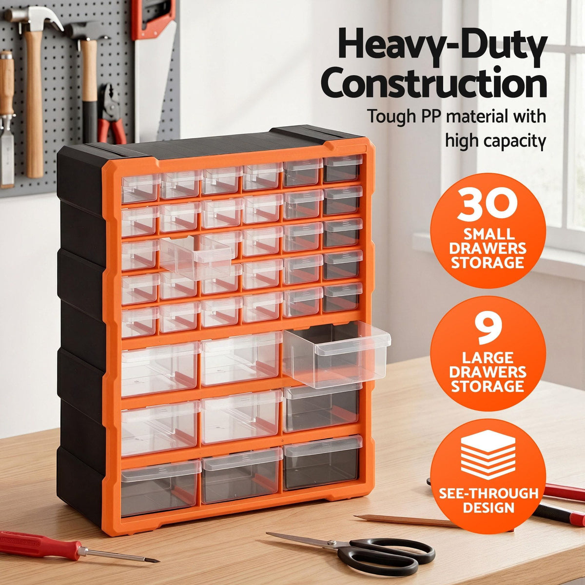 Giantz Tools > Tools Storage > Tool Boxes Giantz 39-Drawer Tool Storage Cabinet Anti-Drop Hardware Organizer