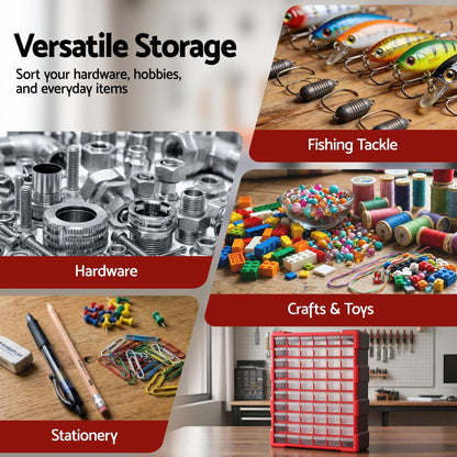 Giantz Tools > Tools Storage > Tool Boxes Giantz 60-Drawer Tool Storage Cabinet, Anti-Drop Hardware Organizer Storage Box