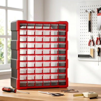 Giantz Tools > Tools Storage > Tool Boxes Giantz 60-Drawer Tool Storage Cabinet, Anti-Drop Hardware Organizer Storage Box