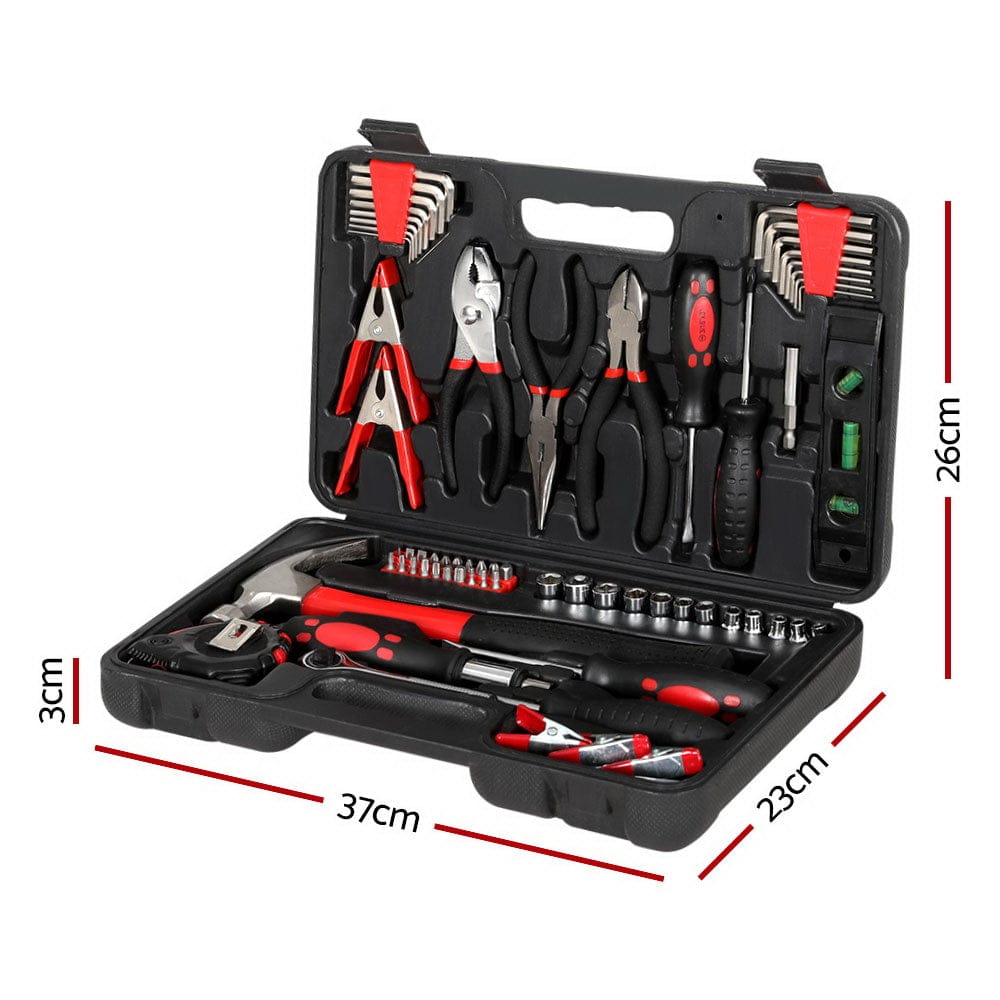 Giantz Tools > Tools Storage > Tool Boxes Giantz 70pcs Tool Kit Set Box Household Toolbox Repair Hard Case Black