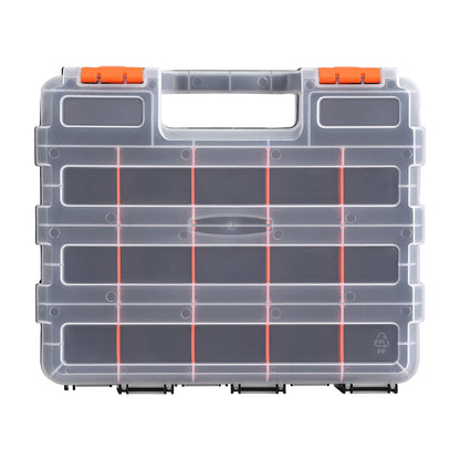 Giantz Tools > Tools Storage > Tool Boxes Giantz Double Sided Tool Box Organizer with 34 Compartment Small Parts Storage