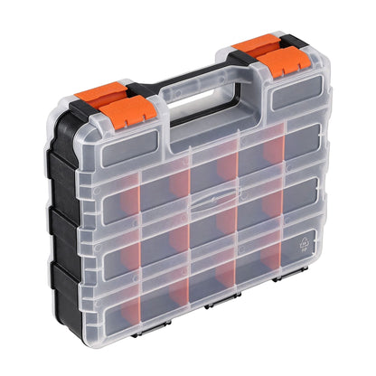 Giantz Tools > Tools Storage > Tool Boxes Giantz Double Sided Tool Box Organizer with 34 Compartment Small Parts Storage