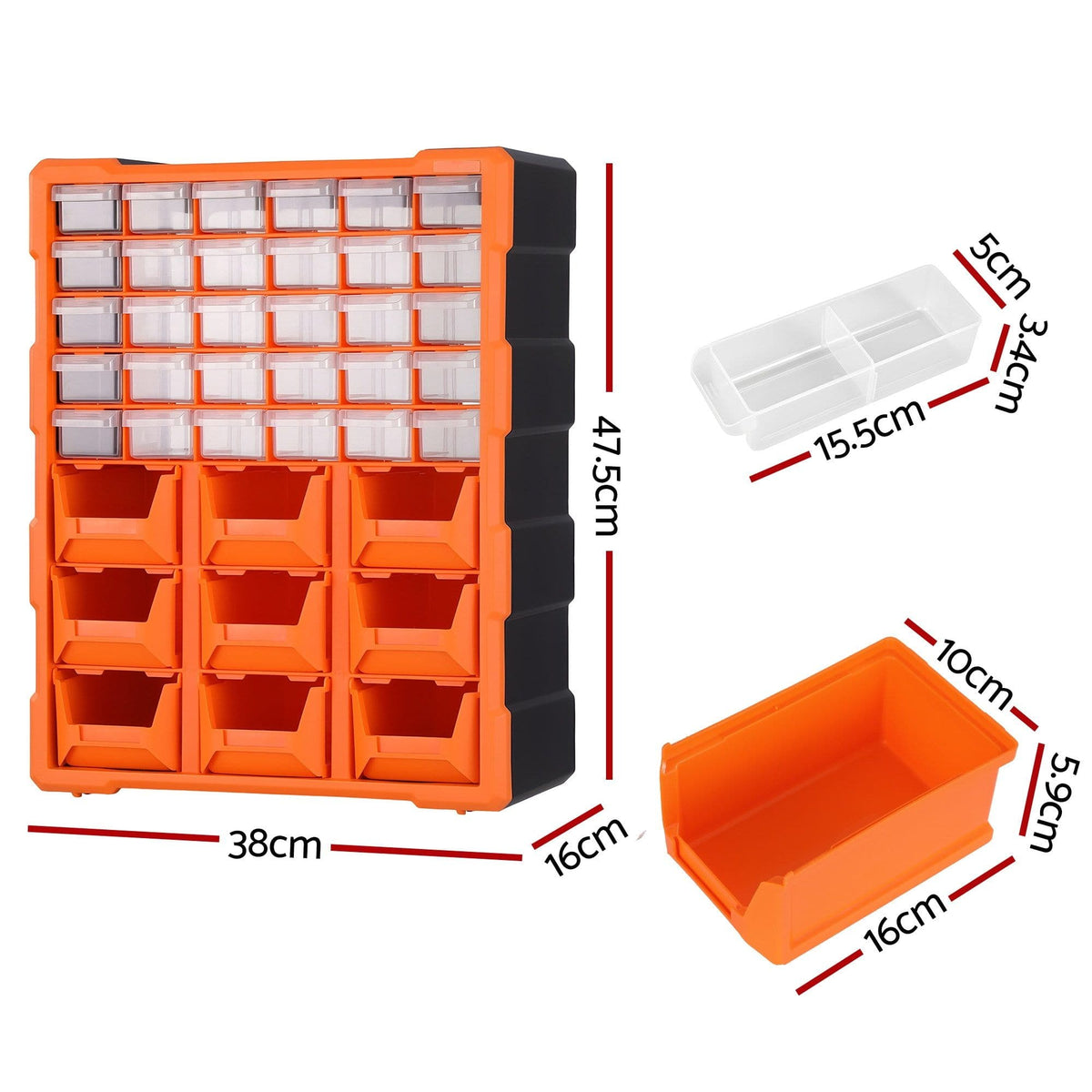 Giantz Tools > Tools Storage > Tool Boxes Giantz Tool Organizer 39-Drawer Hardware Cabinet Screw Storage Box Anti-Drop