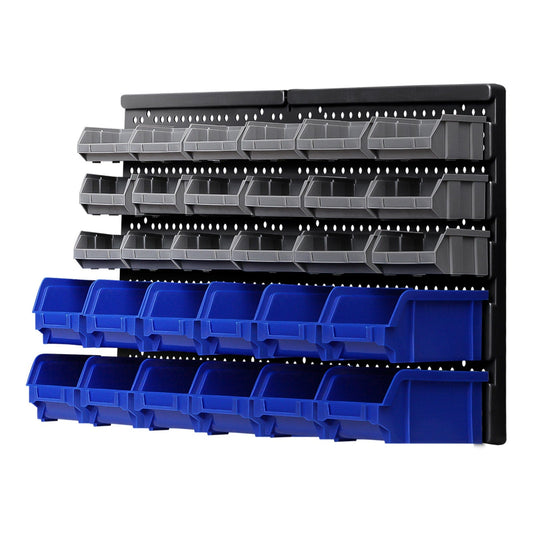 Giantz Tools > Tools Storage > Wall Storage Racks Giantz 30 Storage Bin Rack Wall Mounted