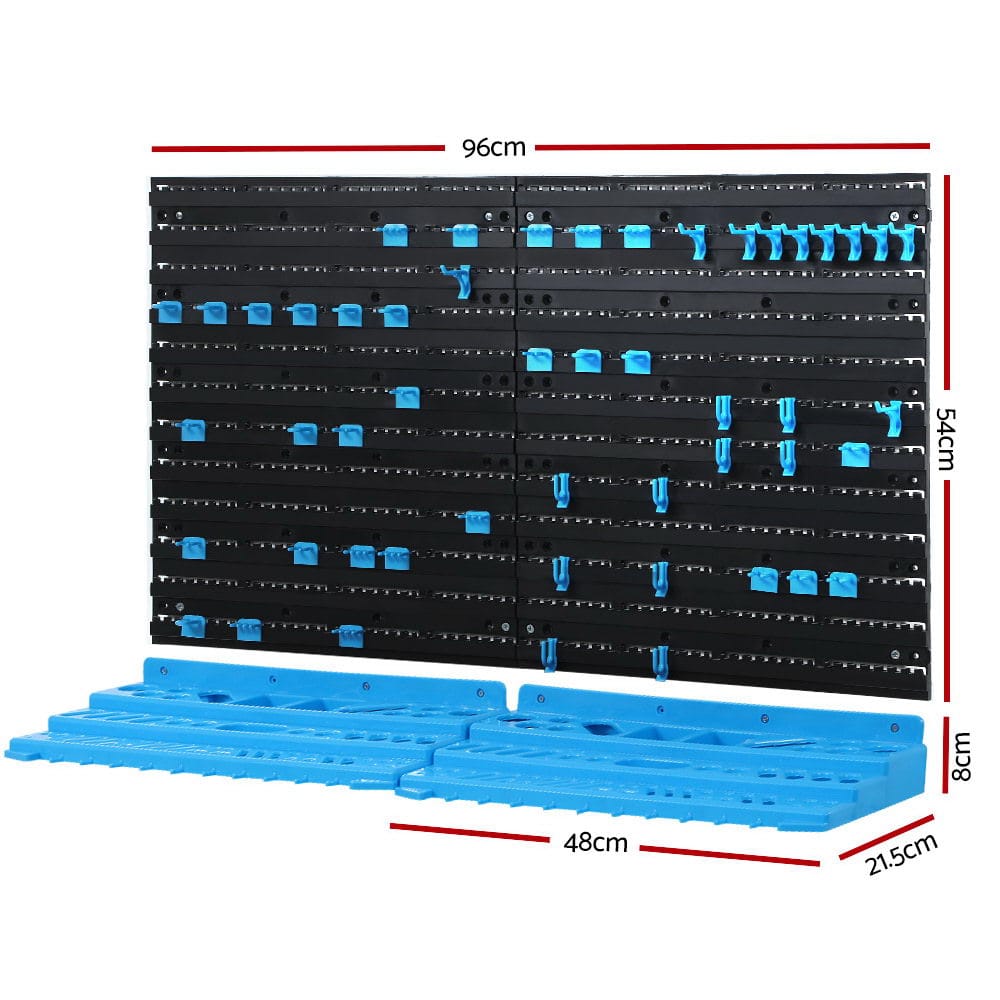 Giantz Tools > Tools Storage > Wall Storage Racks Giantz 54 Storage Bin Rack Wall Mounted Tools