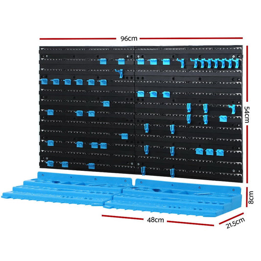 Giantz Tools > Tools Storage > Wall Storage Racks Giantz 54 Storage Bin Rack Wall Mounted Tools