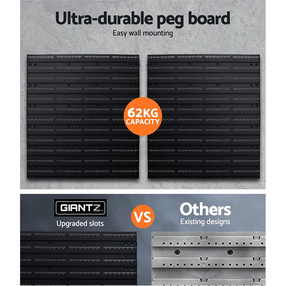 Giantz Tools > Tools Storage > Wall Storage Racks Giantz 54 Storage Bin Rack Wall Mounted Tools