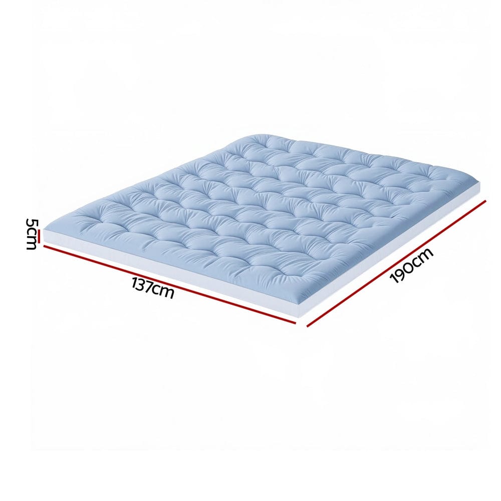Giselle Furniture > Mattresses > Mattress Toppers Giselle 5cm Mattress Topper Pillowtop toppers Double-Sided Double