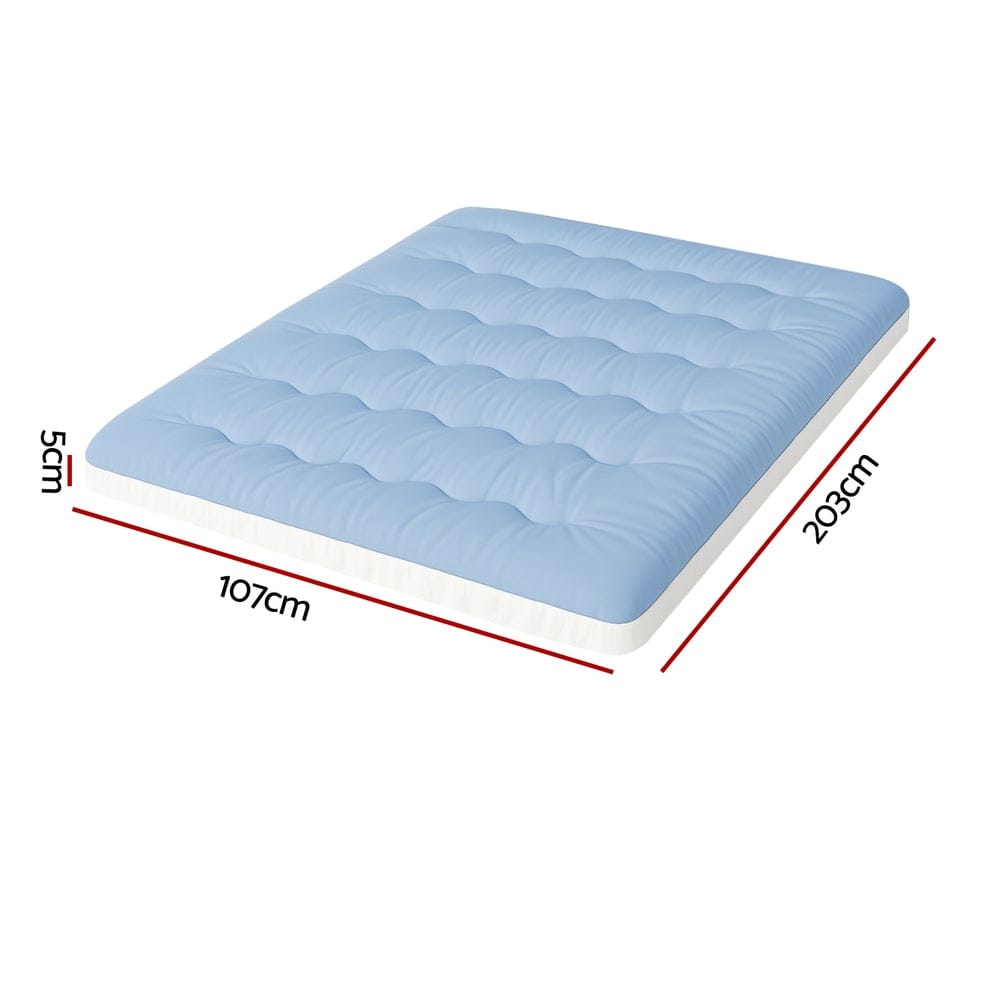 Giselle Furniture > Mattresses > Mattress Toppers Giselle 5cm Mattress Topper Pillowtop toppers Double-Sided King Single