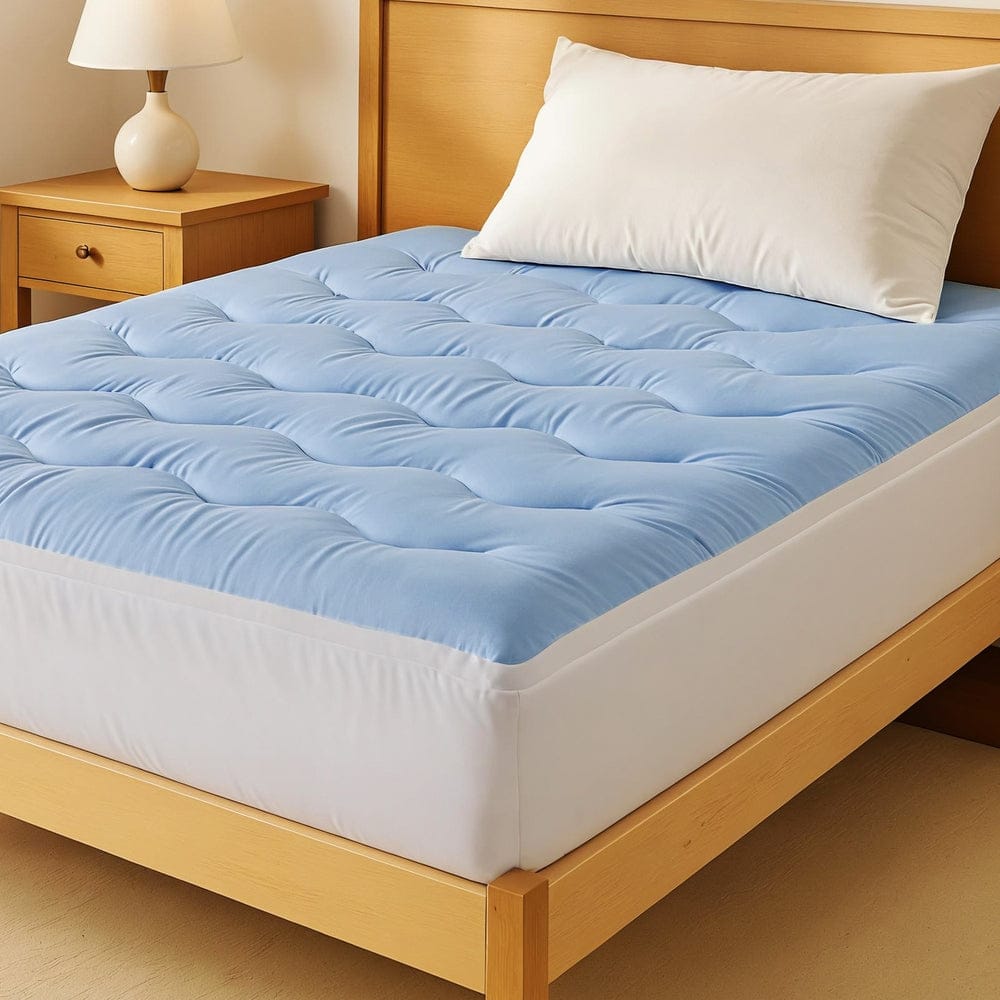 Giselle Furniture > Mattresses > Mattress Toppers Giselle 5cm Mattress Topper Pillowtop toppers Double-Sided King Single