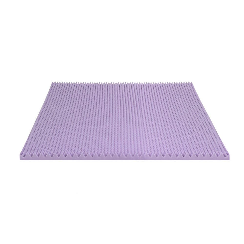 Giselle Furniture > Mattresses > Mattress Toppers Giselle 5cm Memory Foam Mattress Topper Lavender Infused Egg Crate Pad Mat Double