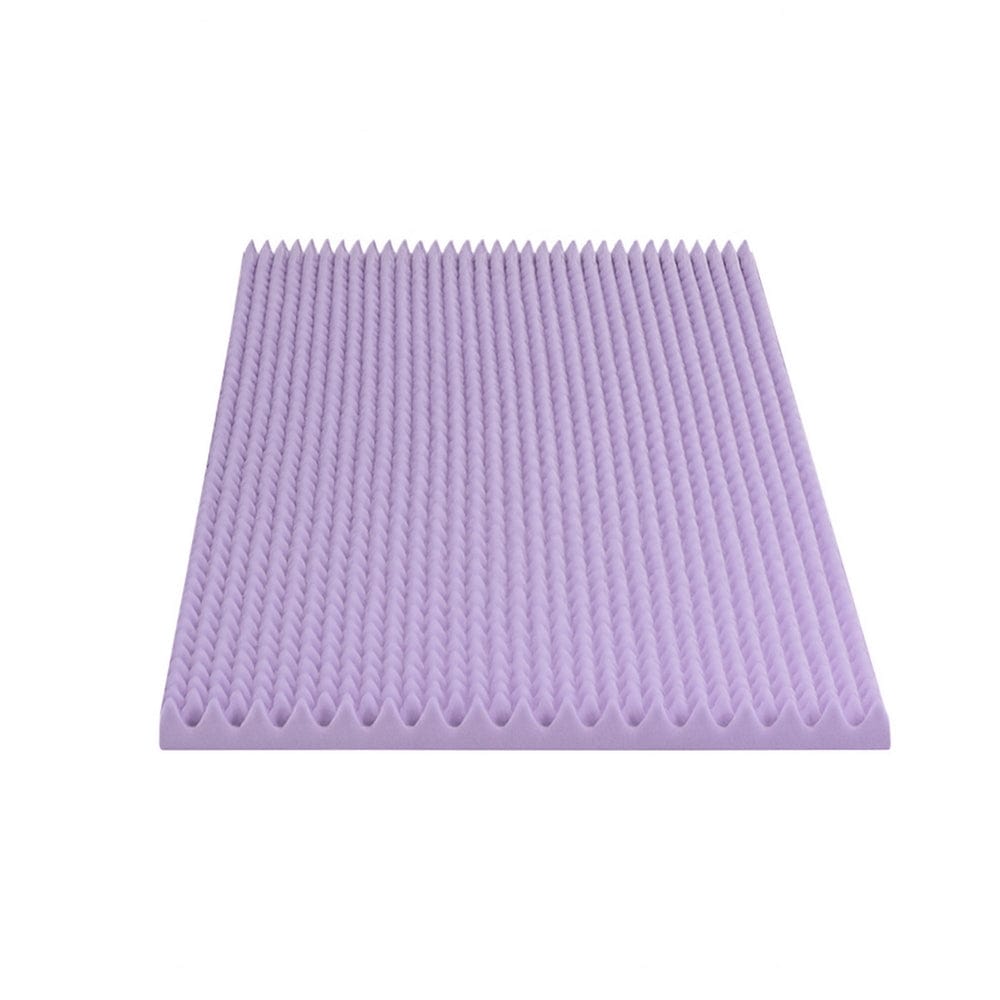 Giselle Furniture > Mattresses > Mattress Toppers Giselle 5cm Memory Foam Mattress Topper Lavender Infused Egg Crate Pad Mat Single