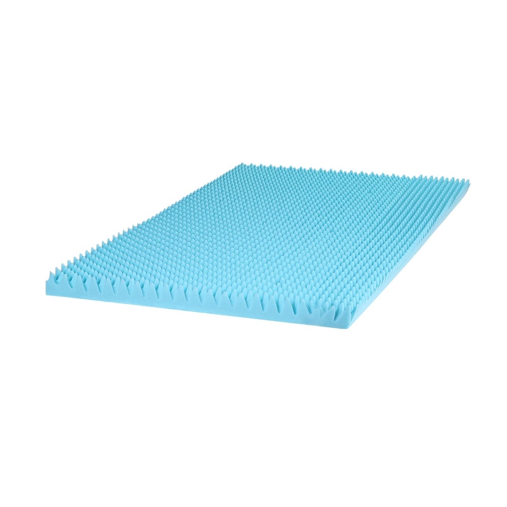 Giselle Furniture > Mattresses > Mattress Toppers Giselle 8cm Memory Foam Mattress Topper Gel Egg Crate Foam Bamboo King Single