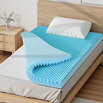 Giselle Furniture > Mattresses > Mattress Toppers Giselle 8cm Memory Foam Mattress Topper Gel Egg Crate Foam Bamboo King Single