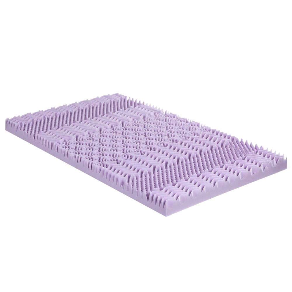 Giselle Furniture > Mattresses > Mattress Toppers Giselle 8cm Memory Foam Mattress Topper Lavender Infused Bamboo Cover 7-Zone King Single