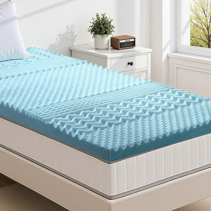 Giselle Furniture > Mattresses > Mattress Toppers Giselle Bedding 5cm Memory Foam Mattress Topper 7-Zone King Single